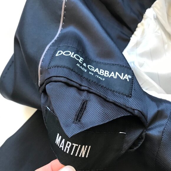 DOLCE & GABBANA D&G Martini Black Jacket & Pant Suit, Reg Tailored 40 Reg 34x29 - Picture 9 of 16